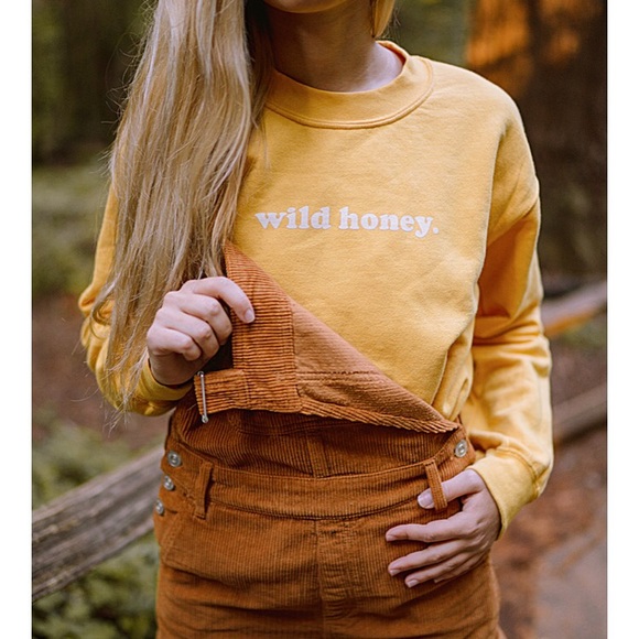 yellow wild honey sweatshirt